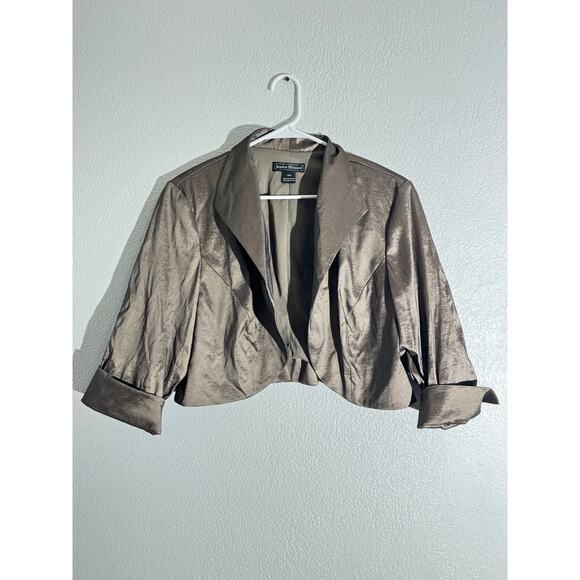 Jessica Howard 2-Piece Mocha Cocktail Dress Set 18W - Picture 2 of 10